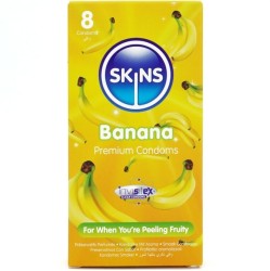 Skins BANANA PREMIUM CONDOMS PACK 8