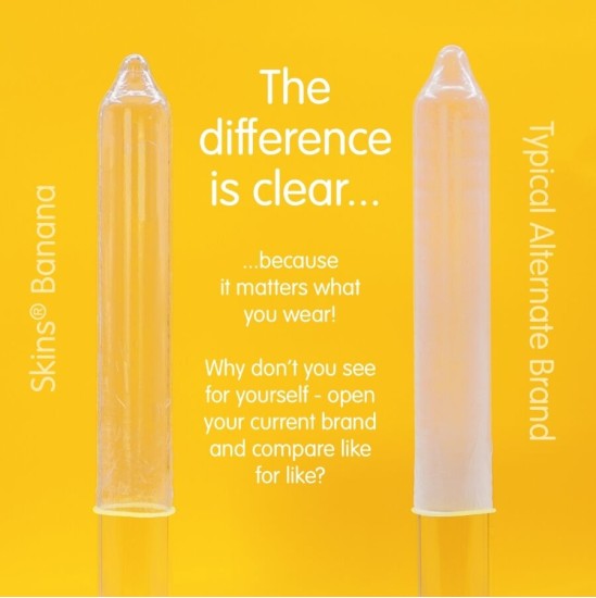 Skins BANANA PREMIUM CONDOMS PACK 8