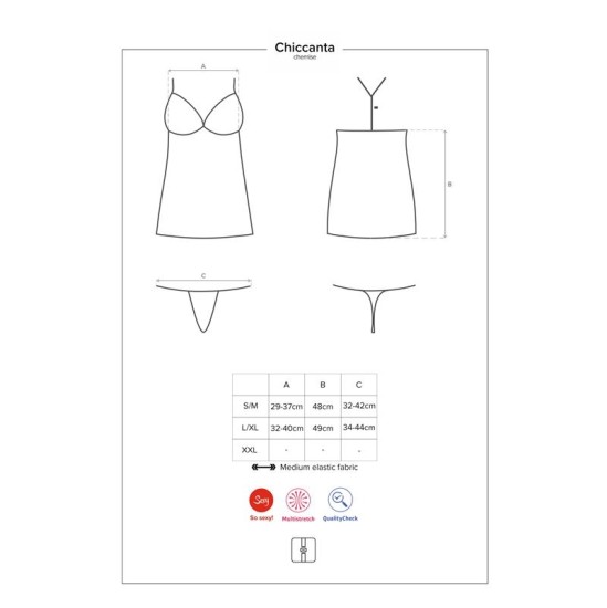 Obsessive Сорочка и стринги Chiccanta