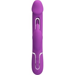 Pretty Love KAMPAS 3 IN 1 MULTIFUNCTION RABBIT VIBRATOR PURPLE