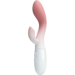 Pretty Love BRIGHTY G-SPOT VIBRATOR + CLITORIS STIMULATOR 30 VIBRATIONS PINK