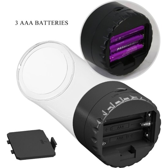 Pretty Love TAMARA MALE MASTURBATOR MULTI-SPEED VIBRATOR BLACK