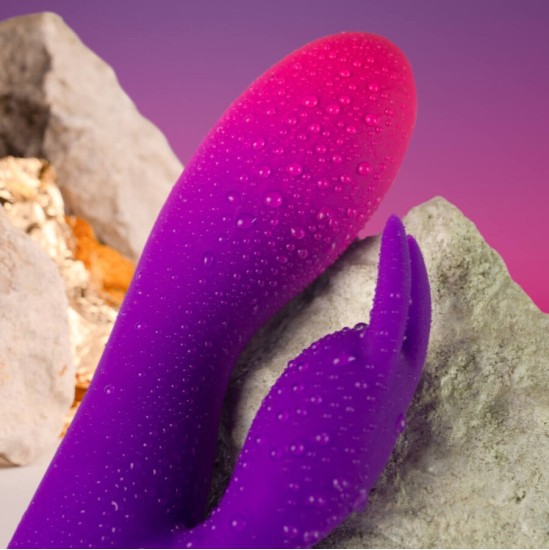 Rocks-Off ROCKS- OFF - GLO- GIRL PURPLE RABBIT VIBRATOR