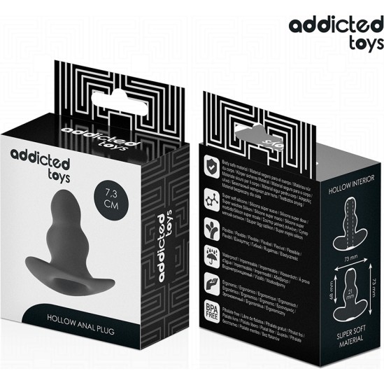 Addicted Toys HOLLOW ANAL PLUG SILICONE SIZE S 7.3 CM