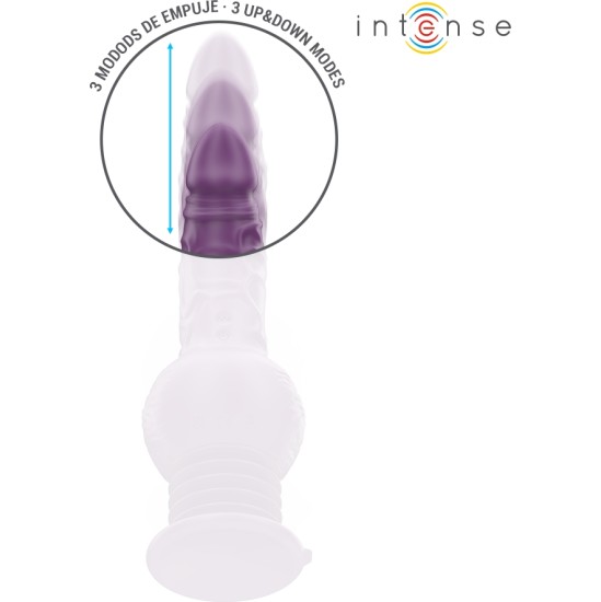 Intense Fun INTENSE - TATUM MULTIFUNCTION VIBRATOR WITH UP AND DOWN VIBRATION 24 CM PURPLE