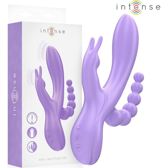Intense Fun INTENSE - MIKO TRIPLE VIBRATOR RABBIT & STIMULATOR & ANAL 7 VIBRATIONS PURPLE
