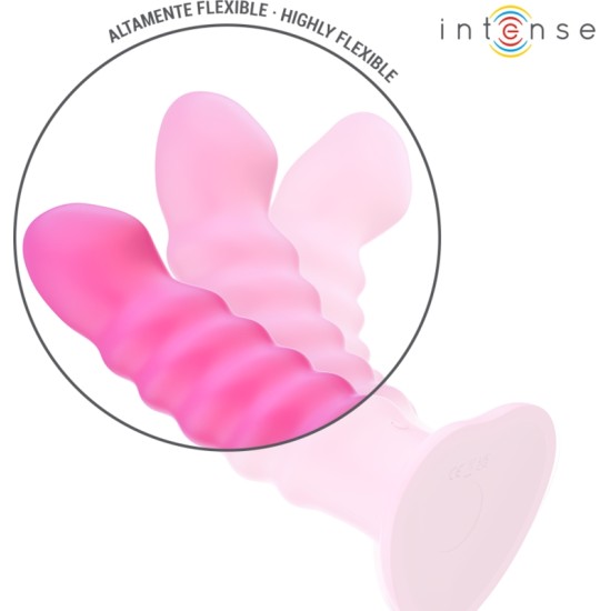 Intense Fun INTENSE - CINDY VIBRATOR SIZE L SPIRAL DESIGN 10 VIBRATIONS PINK REMOTE CONTROL