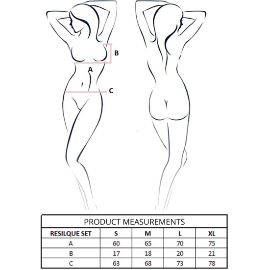 Passion Woman Sets PASSION - RESILQUE BRA + THONG SET TOMATO RED S/M