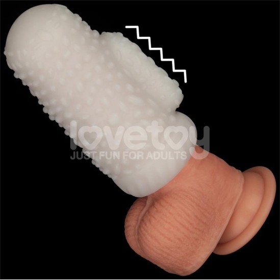 Lovetoy Knights Ring Vibrating Dual Purpose Sleeve Drip