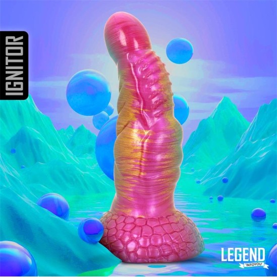 Legend Aizdedzes šķidrums silikona dildo 18,3 cm