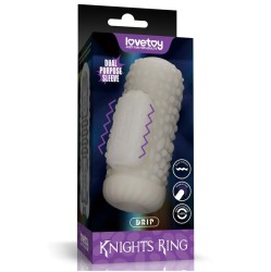 Lovetoy Knights Ring Vibrating Dual Purpose Sleeve Drip