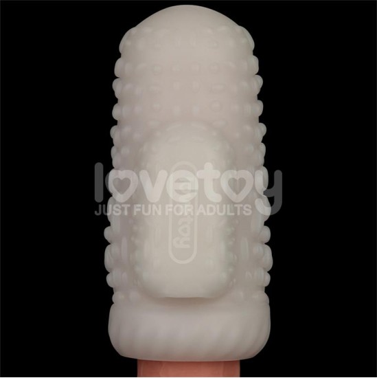 Lovetoy Knights Ring Vibrating Dual Purpose Sleeve Drip