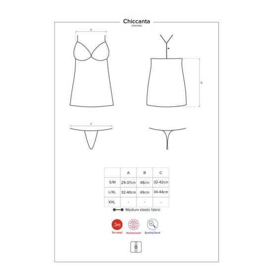 Obsessive Сорочка и стринги Chiccanta