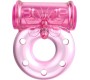Baile Вибрационное кольцо для пениса с презервативом розового цвета