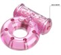 Baile Вибрационное кольцо для пениса с презервативом розового цвета