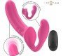 Intense Fun INTENSE - AMY DOUBLE VIBRATOR 20 CM ROZĀ TĀLVADĪBAS PULTS