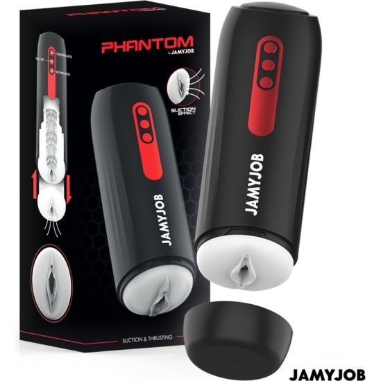 Jamyjob АВТОМАТИЧЕСКИЙ ВАГИНАЛЬНЫЙ МАСТУРБАТОР PHANTOM 5 РЕЖИМОВ ВСАСЫВАНИЯ И ТОЛЧКА