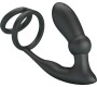 Pretty Love EMONI PENIS RING + ANAL PLUG 12 VIBRATIONS BLACK