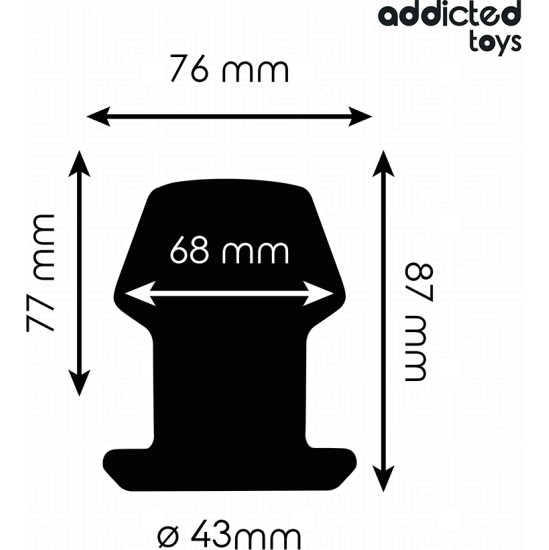 Addicted Toys EXTREME HOLLOW ANAL PLUG SILICONE SIZE M 8.7 CM