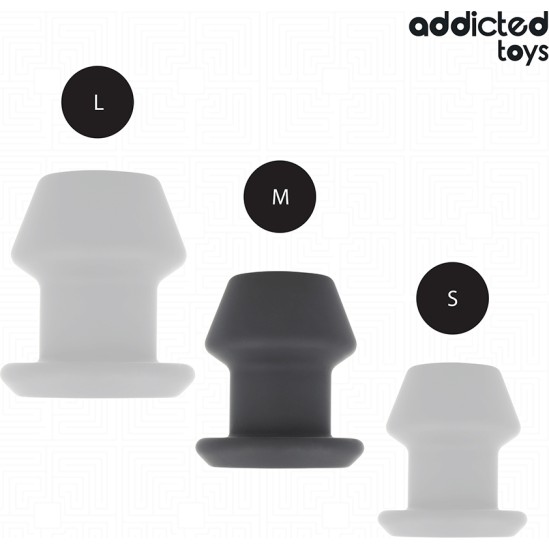 Addicted Toys EXTREME HOLLOW ANAL PLUG SILICONE SIZE M 8.7 CM