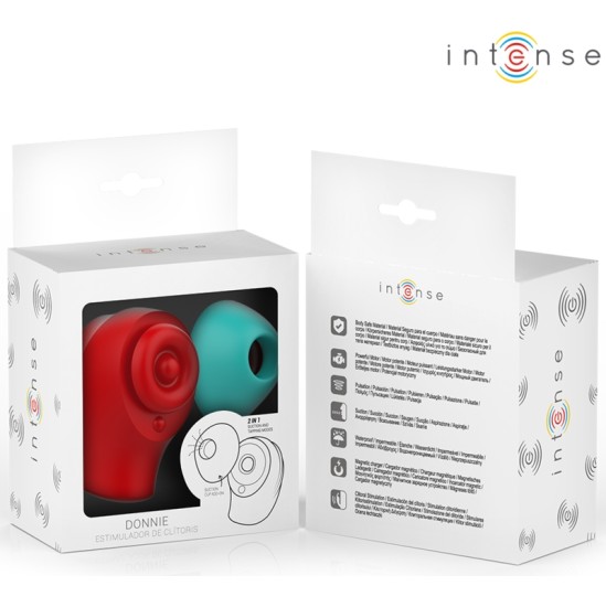 Intense Fun INTENSE - DONNIE CLITORAL STIMULATOR RED/GREEN