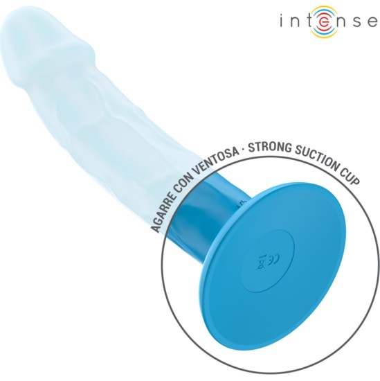 Intense Fun INTENSE - PHOEBE REALISTIC VIBRATOR 10 VIBRATIONS BLUE REMOTE CONTROL