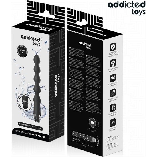 Addicted Toys ANAL CLEANER WITH UNIVERSAL ADAPTER MODEL 6