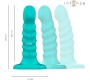 Intense Fun INTENSE - BUFFY VIBRATOR SIZE S SPIRAL DESIGN 10 VIBRATIONS BLUE REMOTE CONTROL