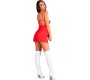 Livco Corsetti Sets LIVCO CORSETTI FASHION - SANTAS CANDY LC 90722 CHRISTMAS CHEMISE + THONG S/M