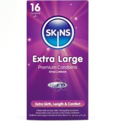 Skins EXTRA LARGE PREMIUM CONDOMS PACK 16