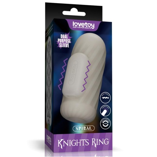 Lovetoy Knights Ring Vibrating Dual Purpose Sleeve