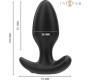 Intense Anal Toys INTENSE — JOEY ANAL PLUG 10 VIBRATIONS BLACK TĀLVADĪBAS PULTS