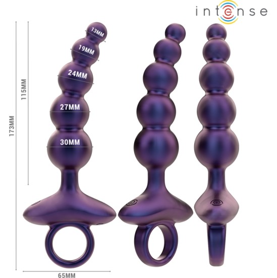 Intense Anal Toys INTENSE - TITO VIBRĒJOŠS ANĀLĀ SPRIEĶA MODELIS 3 TĀLVADĪBAS PULTS