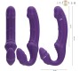 Intense Fun INTENSE — JILL DOUBLE VIBRATOR 20 CM PURPURA TĀLVADĪBAS PULTS