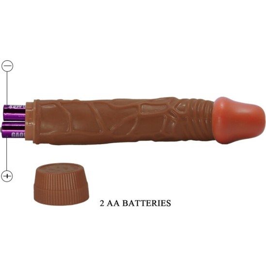 Baile BOB REALISTIC VIBRATOR 22.5 CM MULATTO