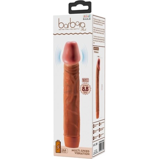 Baile BOB REALISTIC VIBRATOR 22.5 CM MULATTO