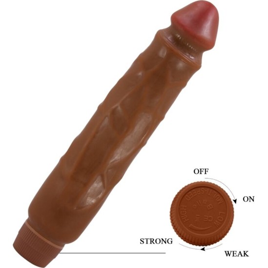 Baile JACK REALISTIC VIBRATOR 26 CM MULATTO