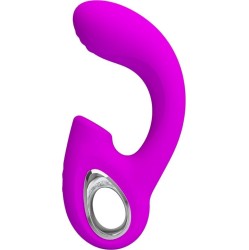 Pretty Love SIBEL SIBEL G-SPOT VIBRATOR + CLITORIS STIMULATOR 10 VIBRATIONS PURPLE