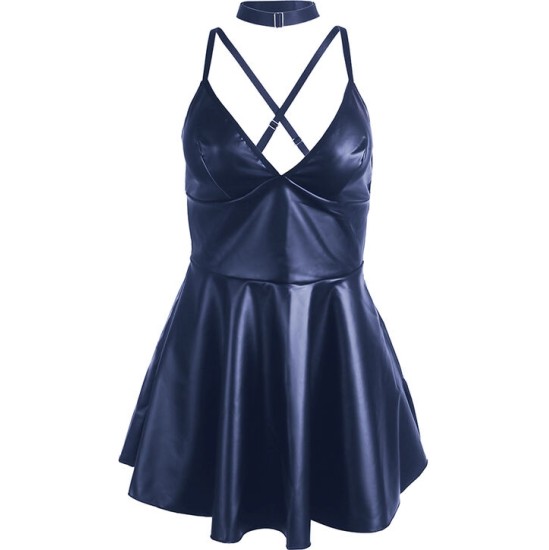 Subblime Dresses SUBBLIME - 955427 DRESS WITH BLUE LEATHER STRAPS L/XL