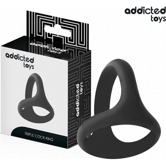 Addicted Toys THICK TRIPLE PENIS RING