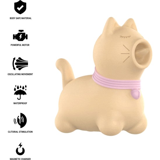 Intense Fun INTENSE - TOULOUSE STIMULATOR WITH 360º ROTATING TONGUE YELLOW