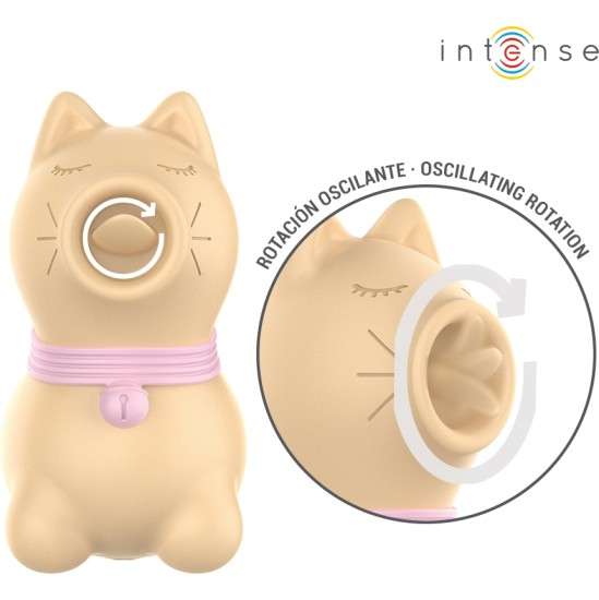 Intense Fun INTENSE - TOULOUSE STIMULATOR WITH 360º ROTATING TONGUE YELLOW