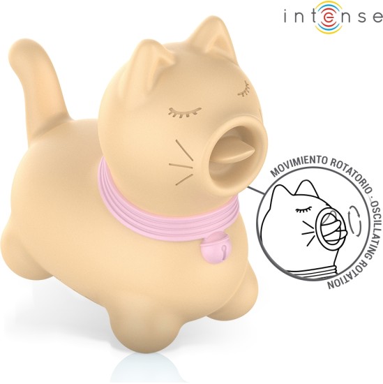 Intense Fun INTENSE - TOULOUSE STIMULATOR WITH 360º ROTATING TONGUE YELLOW