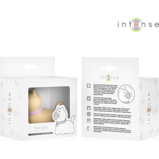 Intense Fun INTENSE - TOULOUSE STIMULATOR WITH 360º ROTATING TONGUE YELLOW