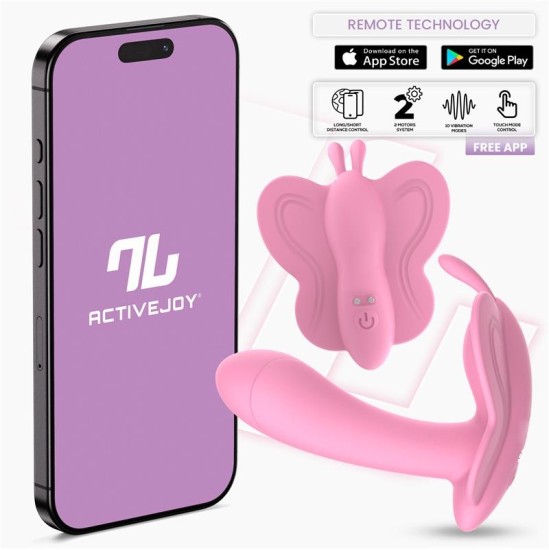 Intoyou App Series Wingy Butterfly Vibrator with App Pink