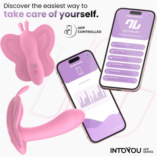 Intoyou App Series Wingy Butterfly Vibrator with App Pink