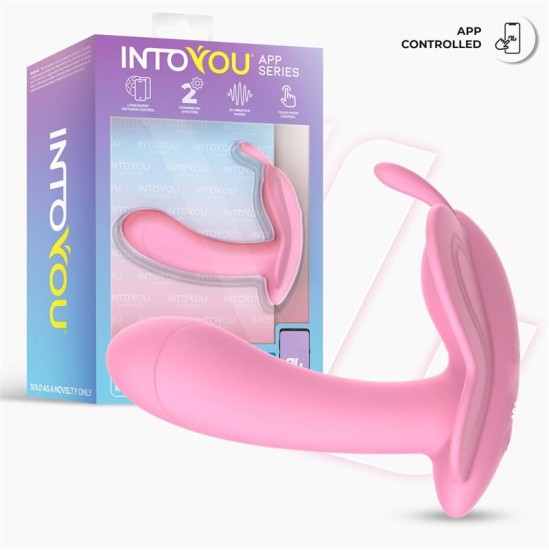 Intoyou App Series Wingy Butterfly Vibrator with App Pink