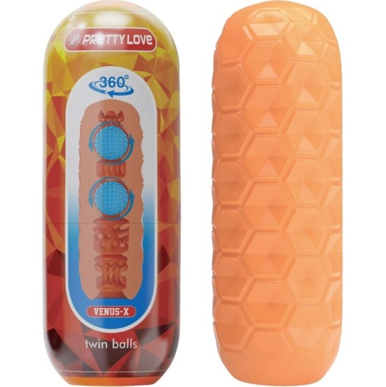 Pretty Love Flirtation PRETTY LOVE — DVĪŅU Bumbiņas, MASTURBATORA ORANŽS