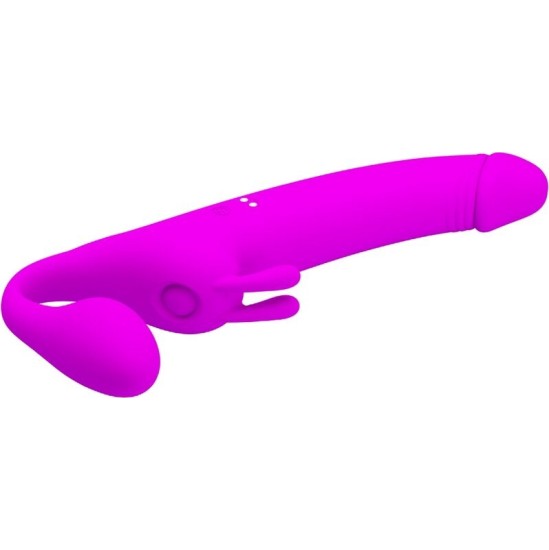 Pretty Love ZANINI STRAPLES STRAP-ON 10 VIBRATIONS PURLE