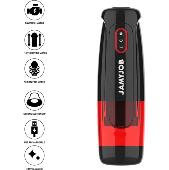 Jamyjob АВТОМАТИЧЕСКИЙ ВАГИНАЛЬНЫЙ МАСТУРБАТОР CYCLONE 10 РЕЖИМОВ ВСАСЫВАНИЯ И ТОЛЧКА